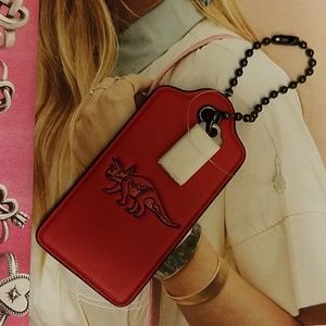 COACH Leather Hangtag